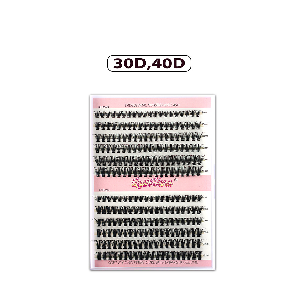 DIY Eyelash Extension Kit - 240pcs Cluster Lash with Bond &amp; Seal