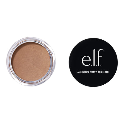 e.l.f. Luminous Putty Bronzer Leichter Putty-to-Powder Bronzer Für Ein Strahlendes Leuchtendes Finish Hochpigmentiert Vegan &amp; Tierversuchsfrei Summer Fridays 10 g