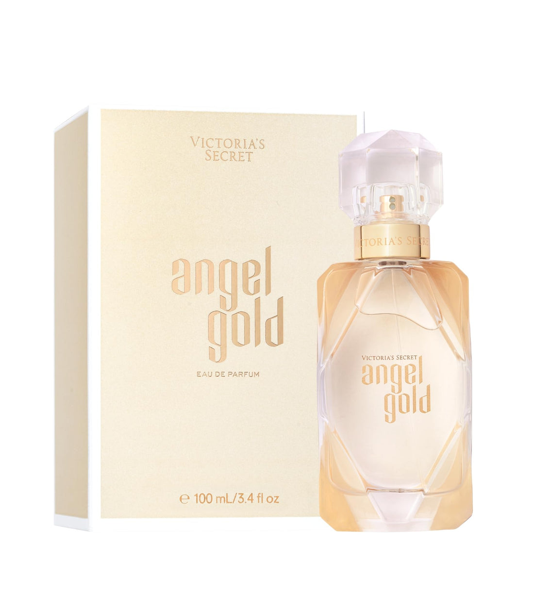 Victorias Secret Angel Gold Eau de Parfum Notes of Sparkling Bergamot Gardenia &amp; Musk Perfumes for Women (3.4 oz)