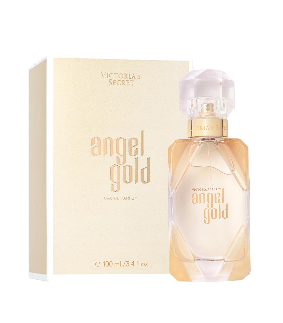Victorias Secret Angel Gold Eau de Parfum Notes of Sparkling Bergamot Gardenia &amp; Musk Perfumes for Women (3.4 oz)